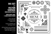 Big Vintage Frames & Decors Set, a Texture Illustration by FourLeafLover (Thumbnail 3 of 10)