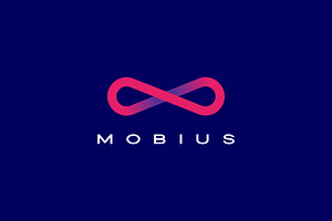 Infinity Mobius Logo Vector Icon