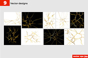 Kintsugi gold crack design, patterns, a Texture Illustration by Sopelkin (Thumbnail 3 of 7)