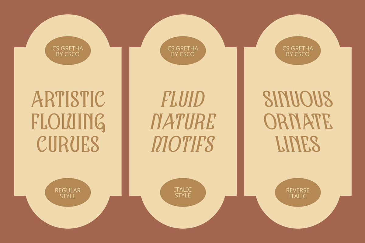 CS Gretha – Elegant Font, a Serif Font by Craft Supply Co. (Photo 2 of 8)