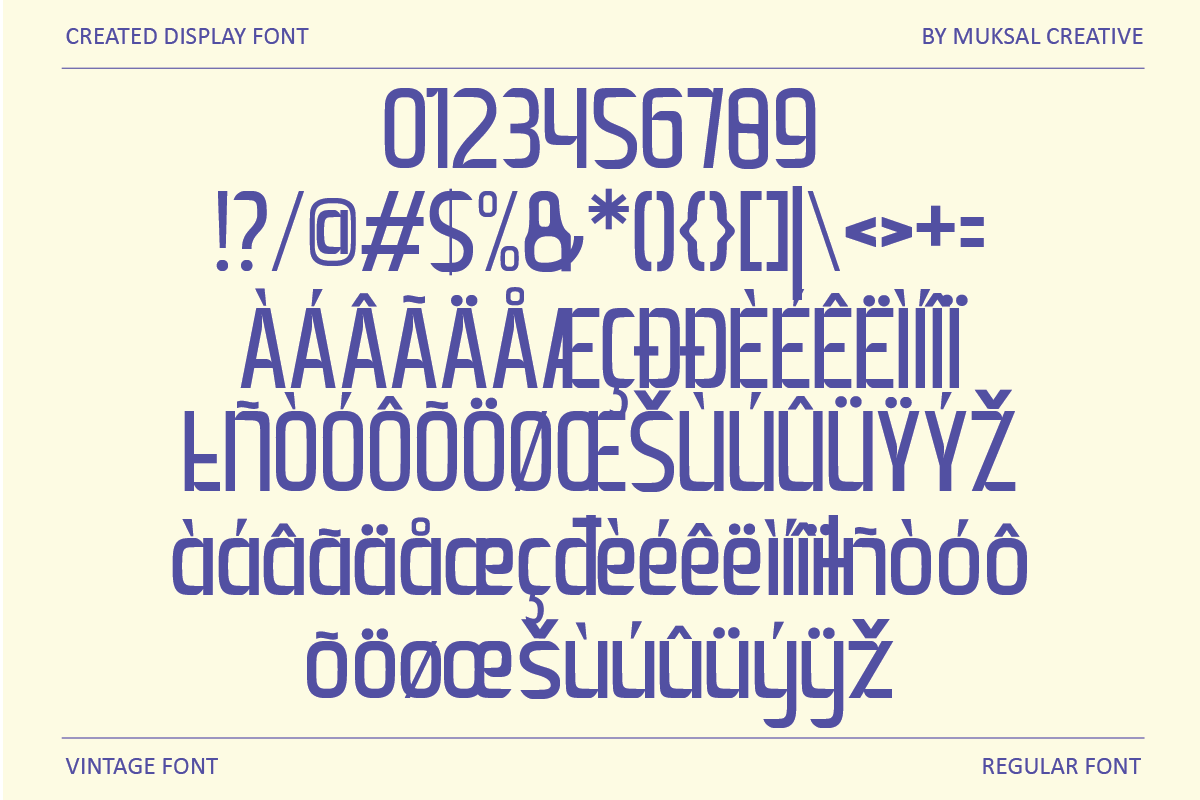 Created, a Sans Serif Font by Muksal Creative (Photo 9 of 9)
