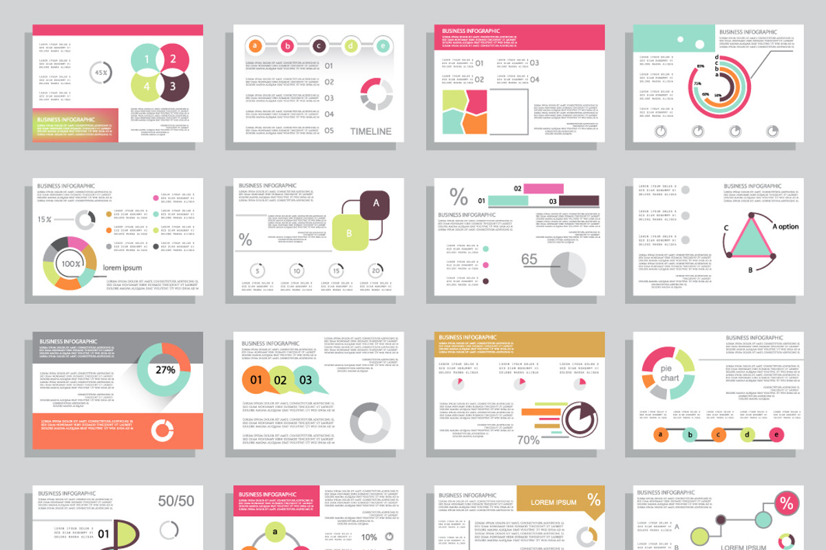 25 cards for business reports, a Business Card Template by Mechik