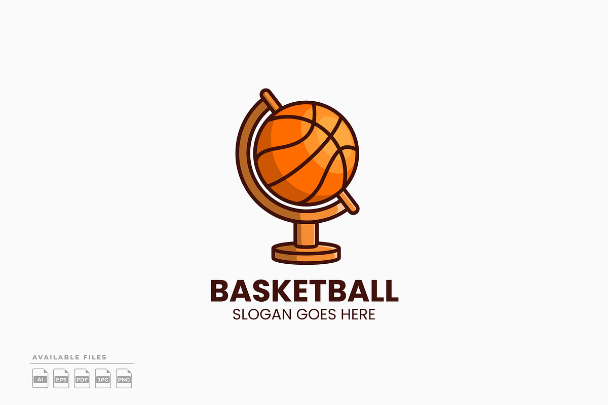 Globe Basketball Logo, a Branding & Logo Template by Zeer Graphic