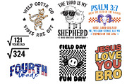 Trendy Retro Slogan T-Shirt Bundle, a Pattern Graphic by vintage (Thumbnail 2 of 3)