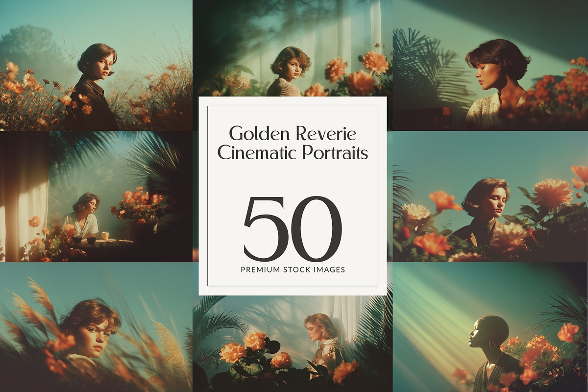 Golden Reverie Cinematic Portraits, a Beauty & Fashion Photo by HipFonts (Photo 1 of 11)