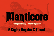 Manticore Gothic Horror Fantasy Font