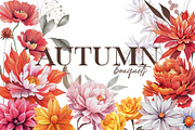 Watercolor Autumn Collection, a Decorative Illustration by DamriNa art (Thumbnail 1 of 11)