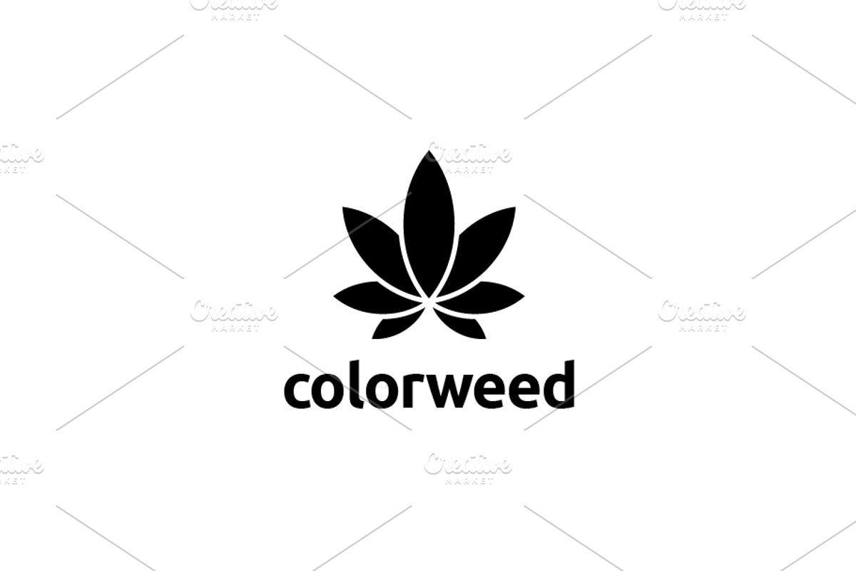 Color Weed / Marijuana / Cannabis, a Branding & Logo Template by bvcreates (Photo 5 of 8)