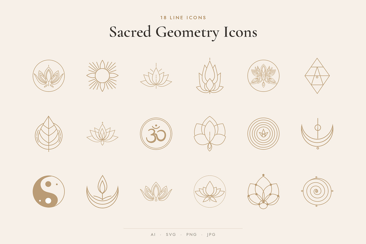 Page Title: Yoga Logo & Icon Vector Wellness Brand Kit