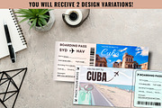 Printable Cuba Boarding Template, a Card Template by Snapybiz (Thumbnail 2 of 9)