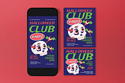 Halloween Club Party Flyer, a Flyer Template by graphicook (Thumbnail 3 of 3)