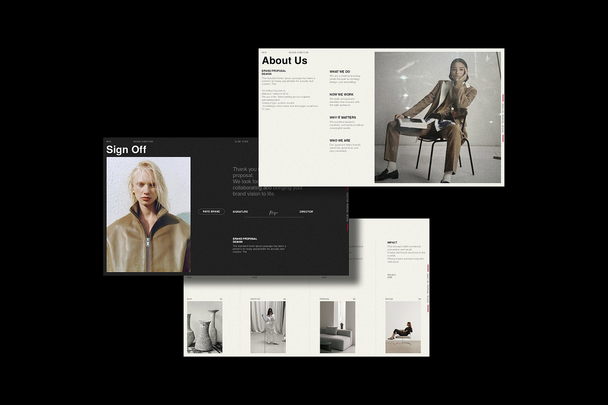RAYE | Brand Proposal Template, a Presentation Template by slidestock55 (Photo 7 of 10)