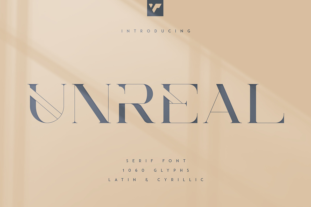 Unreal serif font - Latin & Cyrillic