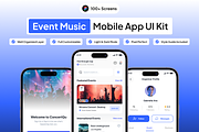 ConcertQu - Event Music App UI Kit, an UI Kit Template by Moni Studio (Thumbnail 1 of 4)
