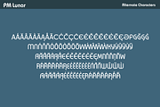 PM Lunar Retro Sci-Fi Font, a Sans Serif Font by Paper Moon Graphic Supply (Thumbnail 6 of 6)