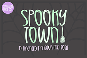 SPOOKY TOWN Haunted Handwriting Font, a Handwritten Font by Blush Font Co. (Thumbnail 1 of 3)