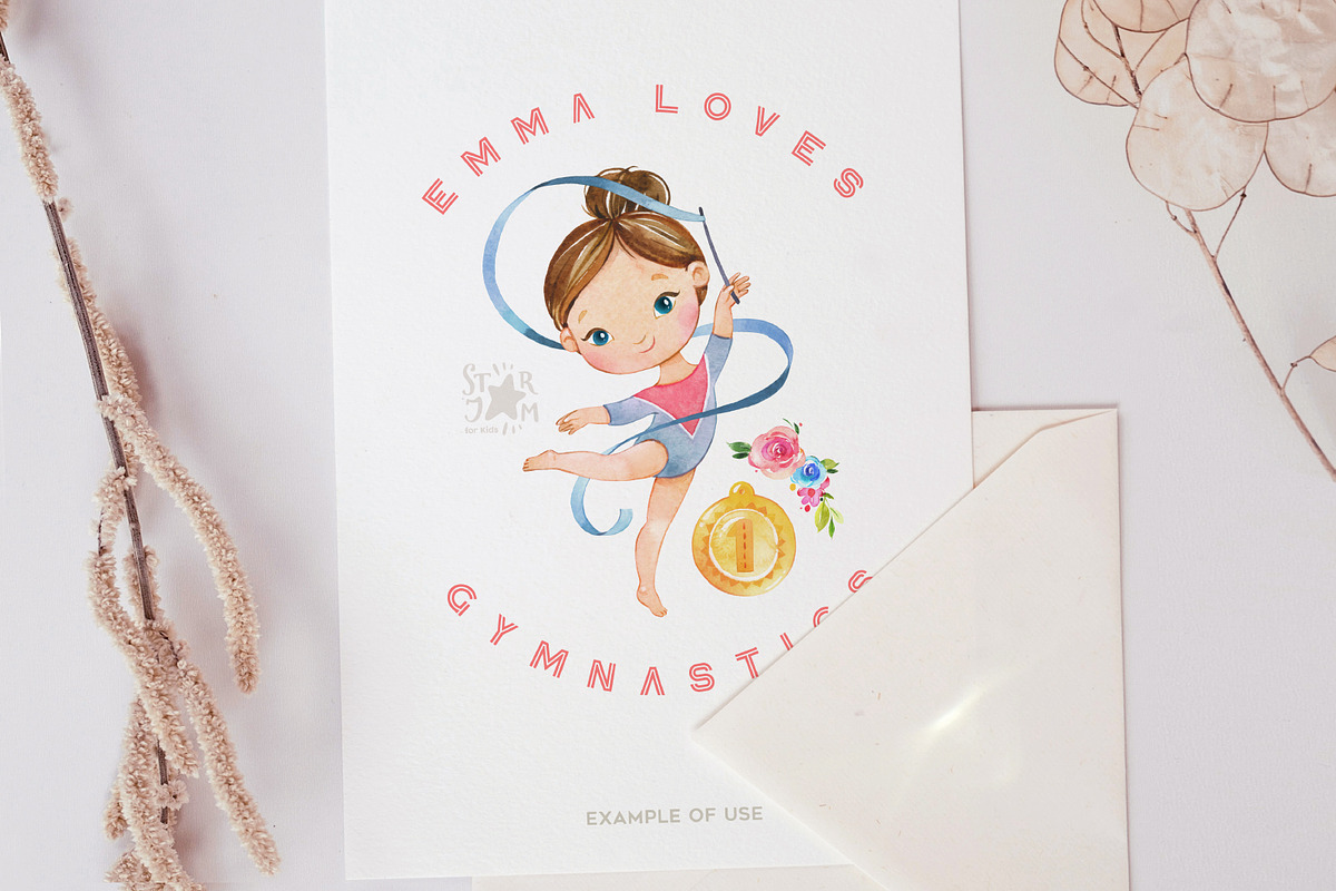 I Love Gymnastics. Sports Collection, an Education Illustration by StarJam (Photo 8 of 8)