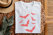 Hand Drawn Red Bats PNG, Halloween, an Illustration by SharpMarketplace (Thumbnail 5 of 9)