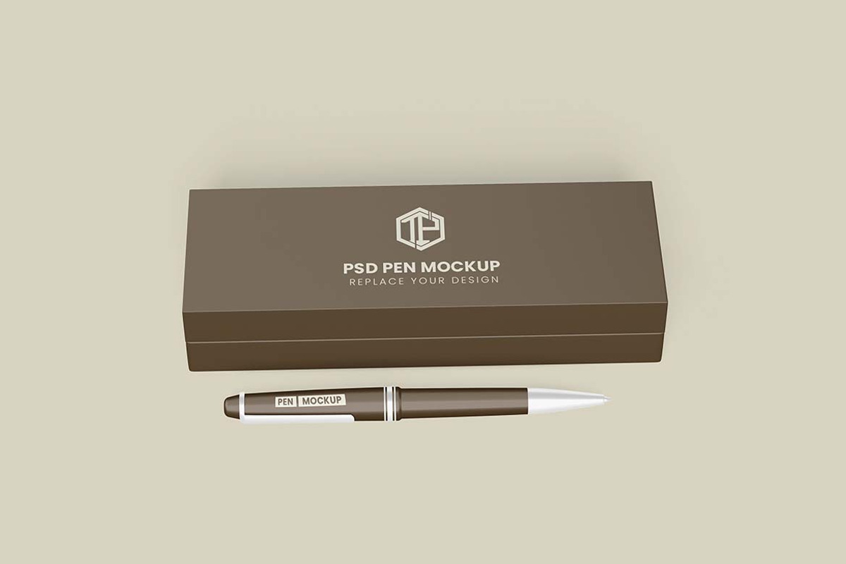Realistic Pen Mockup, a Pens & Pencil Mockup by tiyasprabawa (Photo 4 of 5)