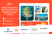 Travel Affiliate WordPress Blog, a WordPress Template by WordPressTheme (Thumbnail 1 of 8)