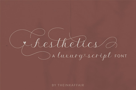 Aesthetics Luxury Script Font