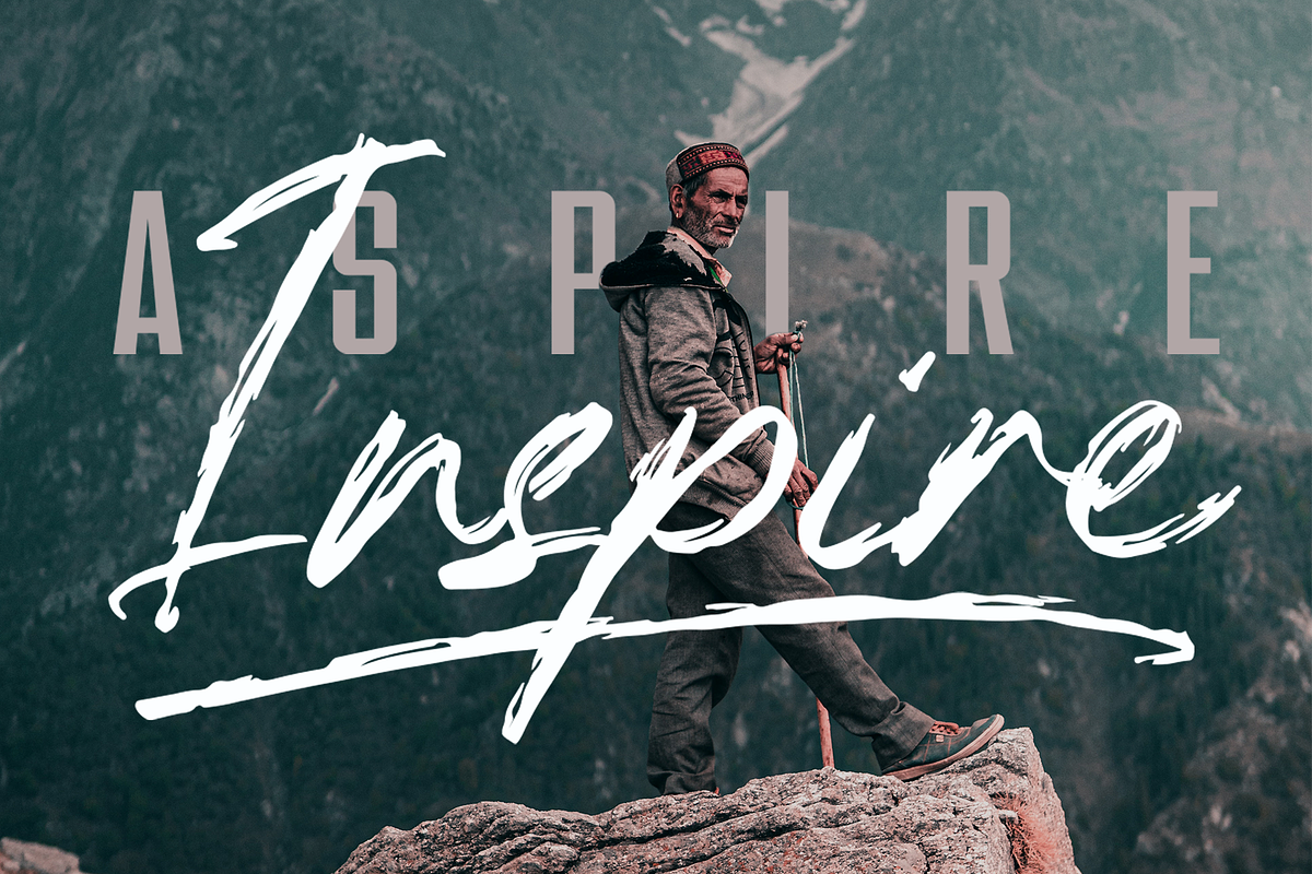 Briketts - Brush Rough Display Font, a Script Font by overlaytemplates (Photo 2 of 5)