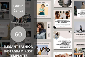 Elegant Fashion Social Media Post, a Social Media Template by BoontenStudio