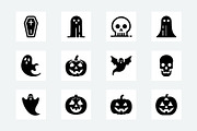 Halloween Ghost Icons Pack, a Solid Icon by Vectorium Studio (Thumbnail 6 of 7)