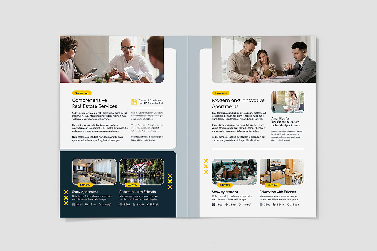 Realtor Estate Agent Brochure Bifold, a Brochure Template by artbart (Photo 6 of 8)