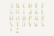 A to Z Gold Watercolor Alphabet, an Object Graphic by OM Creativ (Thumbnail 3 of 5)
