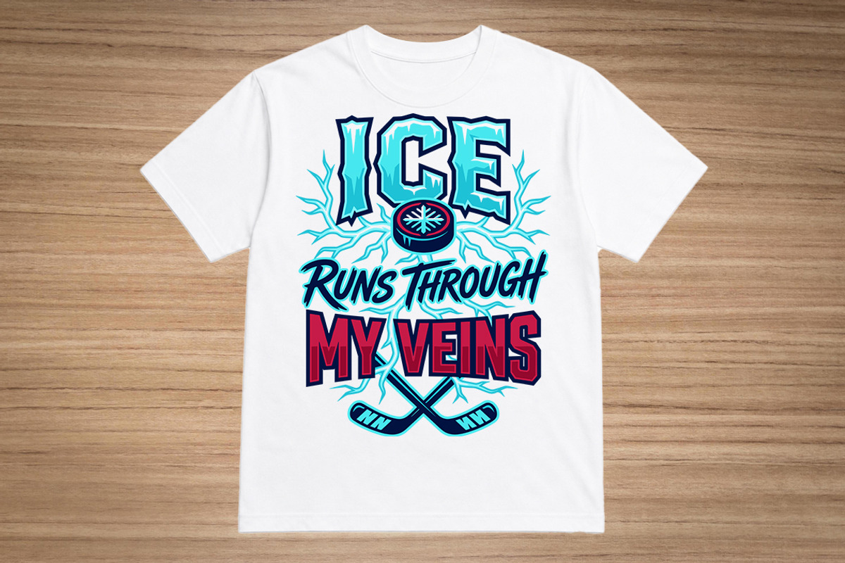 Hockey T-Shirt Design Graphic, an Object Graphic by balal (Photo 1 of 3)