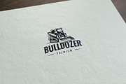 Bulldozer Vintage Logo, a Branding & Logo Template by tkzgraphic (Thumbnail 2 of 2)