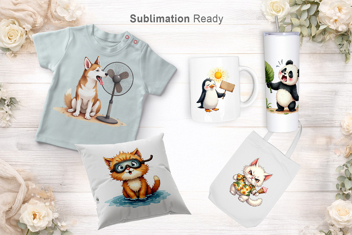 Sarcastic Summer Animals Clipart, an Illustration by Artnoy (Photo 5 of 8)