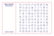 Real Estate Line Icons, an Outline Icon by Made by Made (Thumbnail 5 of 8)