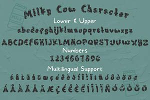 Milky Cow Display Font