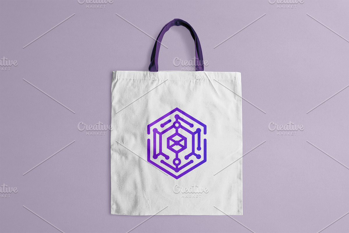 Geometric Hexagonal Blockchain Logo, a Branding & Logo Template by Vectorium Studio (Photo 9 of 9)