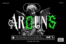 Arounds Blackletter Horror Duo Font