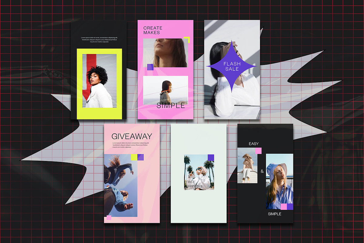 Neon Sales Instagram Template | PSD, a Social Media Template by Azruca (Photo 6 of 6)