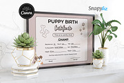 Editable Puppy Birth Certificate, a Print Template by Snapybiz (Thumbnail 8 of 11)
