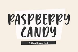 Raspberry Candy! Handwritten Font, a Handwritten Font by Balpirick Studio