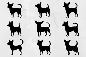 Chihuahua Silhouette SVG, an Animal Illustration by newminddesign