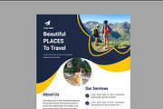Travel Agency Flyer Template, a Flyer Template by MightyDesign (Thumbnail 3 of 7)