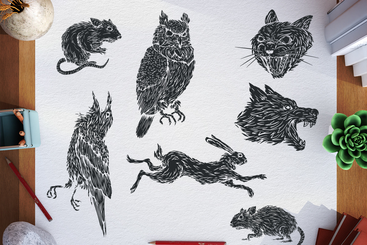 Ink animals, an Animal Illustration by CGterminal (Photo 4 of 7)