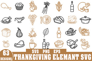 Hand Drawn Thanksgiving Clipart Bund, an Illustration by Daily.Designs
