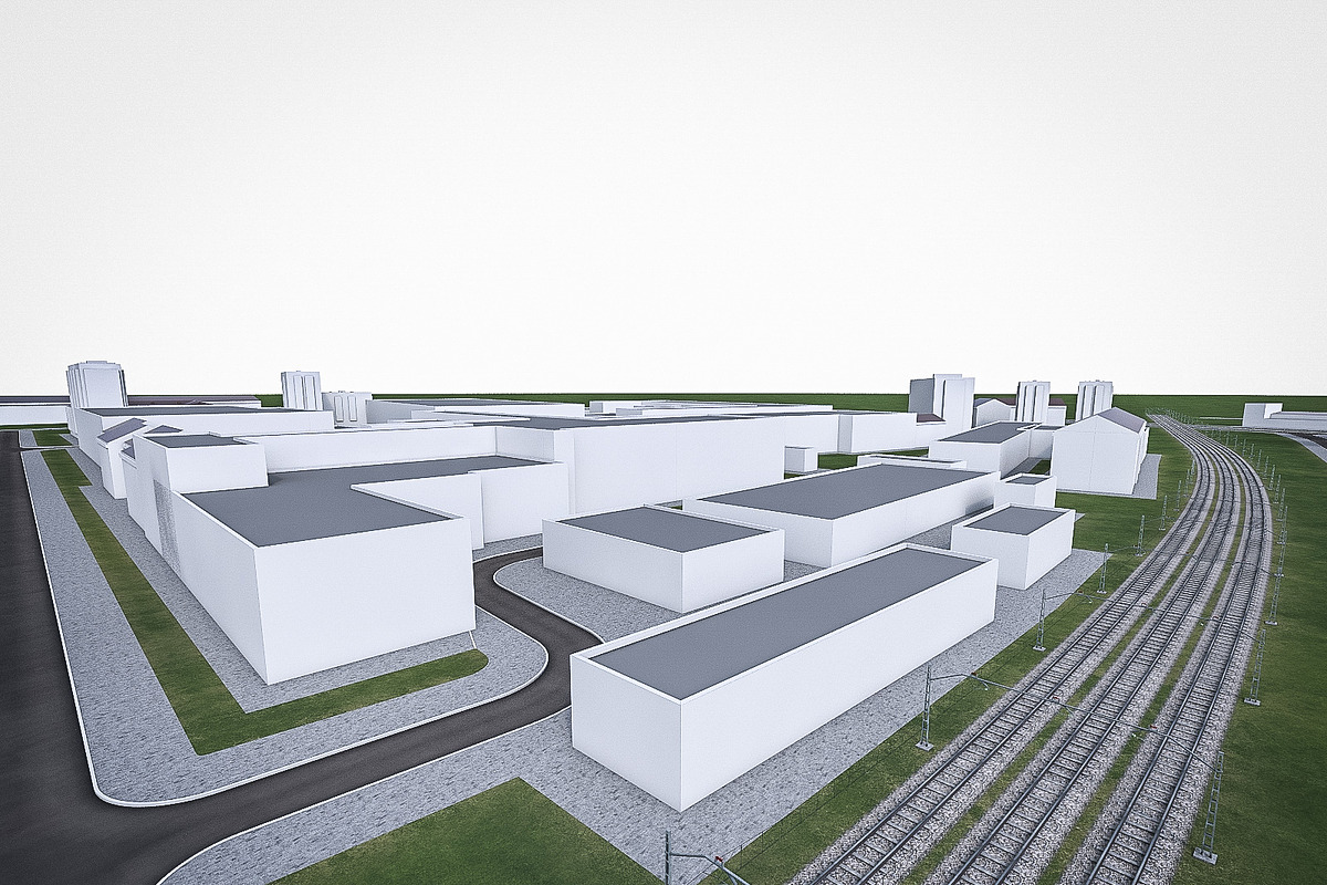 Residential and Industrial UrbanArea, an Architecture 3D Model by 3DNUTS (Photo 4 of 21)