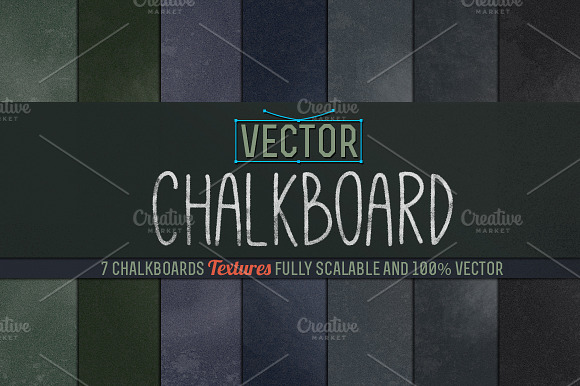 Vector Chalkboard Textures preview 5