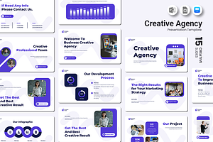 Creative Agency - Keynote Template, a Presentation Template by Iqsiart Studio