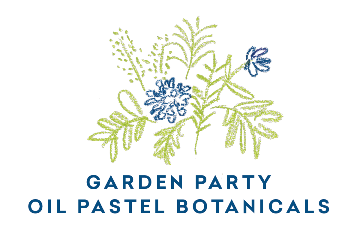 Garden Party Oil Pastel Botanicals, an Illustration by hudlow (Photo 1 of 5)