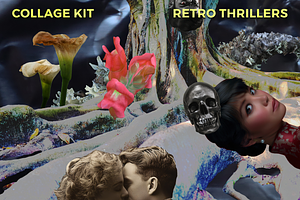 Retro Thrillers Collage Kit