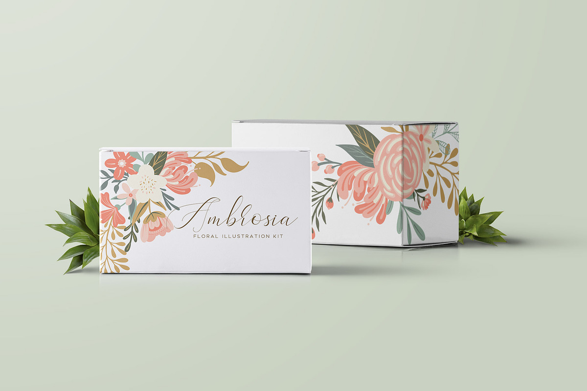 Ambrosia Floral Clip Art Kit, an Illustration by Eclectic Anthology (Photo 7 of 14)
